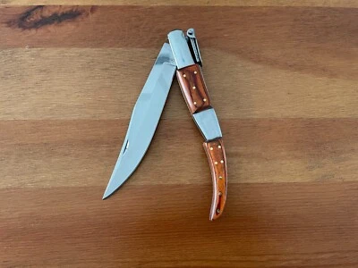 Navaja de Bolsillo Plegable Navaja Estilo Árabe 5.1" Madera Resistencia Roja De España Foto 1 de 4