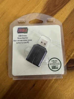 Syba SD-CM-UAUD USB Stereo Audio Adapter C-Media Chipset RoHS Surround USB 2.0 - Image 1 of 2