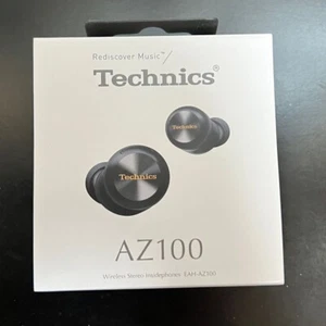 Technics EAH-AZ100-K black wireless earphones magnetic fluid driver Bluetooth - Picture 1 of 3