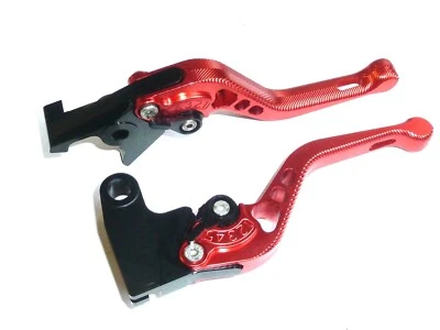 JUEGO DE PALANCA DE FRENO Y EMBRAGUE TRIUMPH TIGER 800 2015-2020 ROJO CORTO 3D CARRETERA Foto 1 de 4