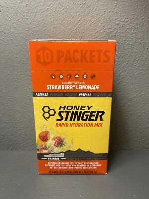 Paquete de 10 paquetes de recuperación rápida de hidratación limonada fresa aguijón de miel 19/05/23 Foto 1 de 4