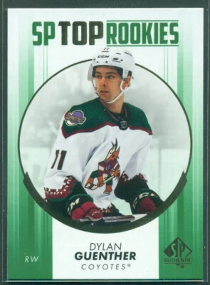 2022-23 Upper Deck SP Authentic Green Top Rookies TR-3 DYLAN GUENTHER Coyotes - Image 1 of 2