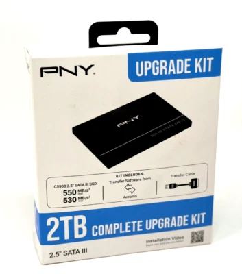 New PNY CS900 2.5" 2TB SATA III SSD DRIVE  (SSD7CS900-2TB-RB) MADE IN TAIWAN - Image 1 of 4