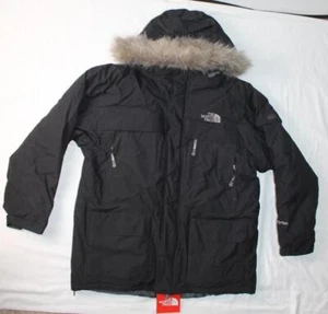 The North Face Down Insulated Parka Jacket with Detachable Faux Fur Hood Hyvent - Picture 1 of 18