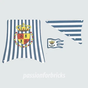  Substitutional Sails Set for Ship 6280, Imperial Armada Flagship - Picture 1 of 4