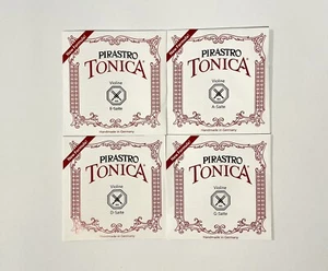 Pirastro Tonica Violin String Set - 4/4 Size Ball-end E. Free Shipping - Picture 1 of 2