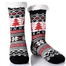  Winter Fuzzy Slipper Socks 5-10 Size Non Slip For women&Men Soft Cozy Fleece 