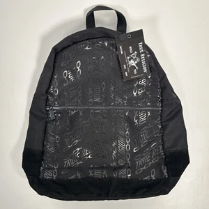 Rare Vintage Y2K True Religion World Tour Black All Over Chain Backpack Men NWTs - Picture 1 of 12