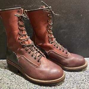 Red Wing Heritage Herren Leder Lineman Holzfäller Stiefel 921 Größe 9,5 B zweifarbig - Bild 1 von 8
