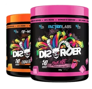 Faction Labs Disorder Twin Pack | 50 Serve | Pre-Workout | Energy Pump Dis Order - Picture 1 of 4