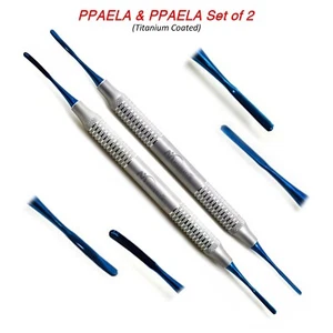 PPAEL & PPAELA Set Of 2 Dental Gum Lifting Implant Micro Serrated Titanium Tips - Picture 1 of 3