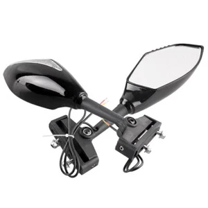 Mirrors Turn Signal Universal Fit Honda Suzuki Yamaha Kawasaki Aprilla Ducati - Picture 1 of 6
