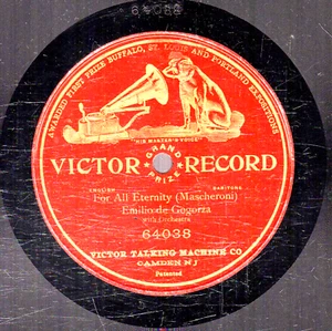 126g7.  Emilio de Gogorza - For All Eternity (Mascheroni) - Victor 64038 - Picture 1 of 1