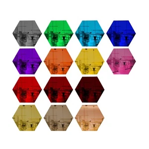 25 Pack 5" Hexagon Shaped Mirror Acrylic Pieces for Arts and Crafts - Picture 1 of 2