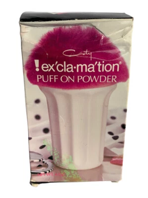 Polvo soplado vintage Coty Exclamation 4 OZ raro difícil de encontrar descontinuado nuevo con caja Foto 1 de 4