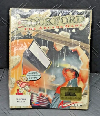 Rockford: The Arcade Game for Atari Ultra Rare Vintage Game Original Sealed - Image 1 of 4