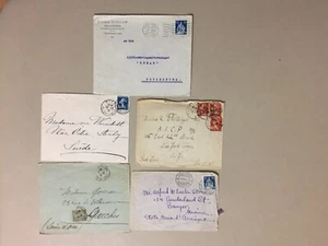 Five old France covers:1908,1909,1914,1916,1917 - Picture 1 of 1