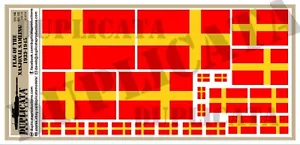 Diorama/Model Accessory - Nasjonal Samling Flag - 1/72, 1/48, 1/32, 1/35 Scales - Picture 1 of 6