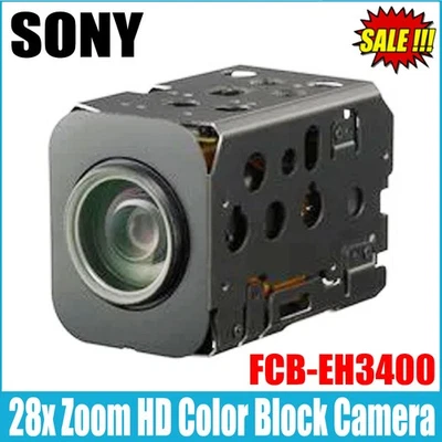 SONY FCB-EH3400 1280 x 720P HD Resolution 28x Optical Zoom HD Color Block Camera - Image 1 of 2