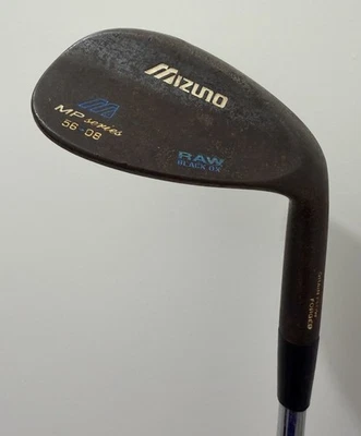 Mizuno MP Series Raw Black Ox 56 Degree 08 Bounce Sand Wedge Steel Shaft 35.75” - Image 1 of 4