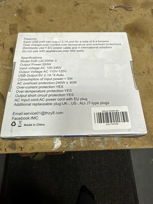 THZY Voltage Converter SGR-LXC200W-3 — NIB - Image 1 of 2