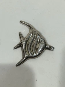 Spilla pesce tropicale argento sterling .925 Taxco Messico vintage bellissima - Foto 1 di 5