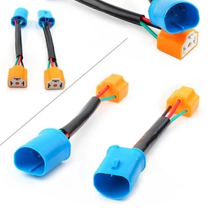 2x Conversion Wire 9007 HB5 TO 9003 HB2 H4 Two Harness Head Light Bulb Connector - Picture 1 of 9
