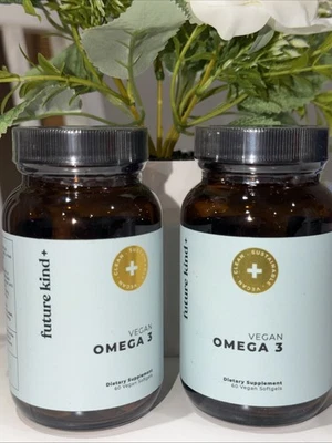 future kind + 素食欧米茄 3 - 60 软胶囊有效期至:11/26 (2 件装 💚全新 — 第 1/3 张图片