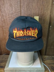 Thrasher Magazine Snapback Trucker Mütze Skateboarding Flammen schwarz neu - Bild 1 von 5