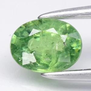 💎 0.56ct 5.5x4.2mm Oval Natural Green Demantoid Garnet - Madagascar Gem - Picture 1 of 4