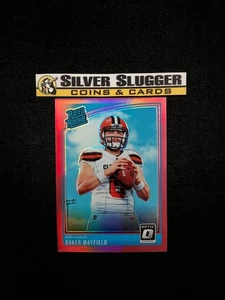2018 Baker Mayfield Panini Donruss Optic Rated Rookie Pink Prizm Holo #153 RC - Bild 1 von 2