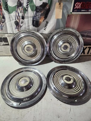 1954 1955 Oldsmobile Hub Caps Hubcaps Wheel Covers 15" - Image 1 of 2
