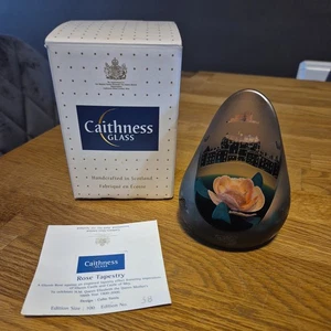 CAITHNESS LIMITED EDITION "ROSE TAPESTRY" PAPERWEIGHT. 38/100 + C.O.A AND BOXED - Picture 1 of 24