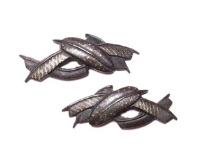 Japan antique Edo Meii era wing Menuki Shakudo sword katana No Box  - Picture 1 of 8