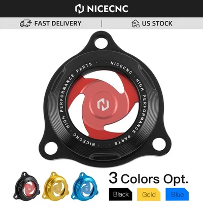 Billet Clear Engine Oil Filter Cover Guard For Suzuki DRZ400/E/S/SM 2000-2024 - Image 1 of 4