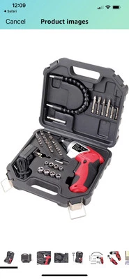 Apollo Tools Lightweight Cordless Screwdriver Set Includes Rechargeable 3.6 V - Image 1 of 4