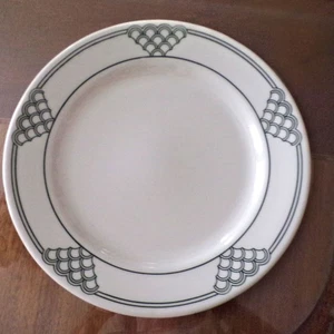 FISH SCALE Pattern Sample Plate Homer Laughlin 1970s Restaurant Ware - Picture 1 of 4