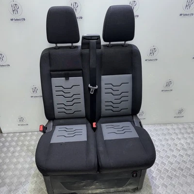 2017 FORD TRANSIT LIMITED CUSTOM MK8 DOUBLE PASSENGER FRONT SEAT WITH BASE - Image 1 of 4