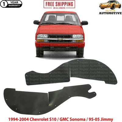 Front Fender Liners For 1994-2004 Chevrolet S10 / GMC Sonoma / 95-05 Jimmy - Изображение 1 из 4