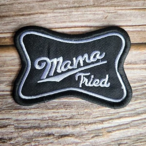 Black Mama Tried County Western Southern Retro 90'S Embroidered Patch - Picture 1 of 2
