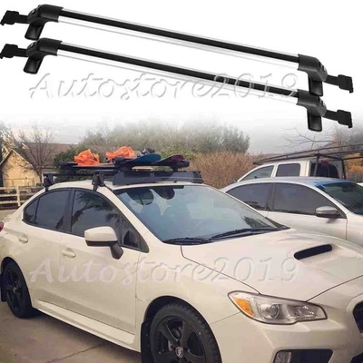 For Subaru WRX 2015-2021 Car Top Roof Rack Cross Bars Luggage Cargo Carrier Foto 1 de 4