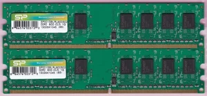 2GB 2x1GB PC2-6400 DDR2-800 SP S-Power SP001GBLRU800S02 Desktop Ram Memory Kit - Picture 1 of 2