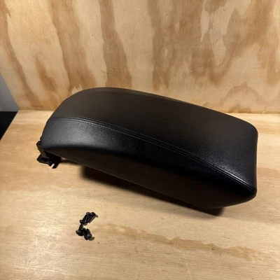 Apoio de braço 2011-2014 Hyundai Sonata preto console central tampa de couro fabricante de equipamento original - Imagem 1 de 4