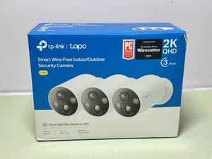 NEW TP-Link - Tapo Wire-Free MagCam 3-pack 2K HD Indoor/Outdoor Cameras - Picture 1 of 4