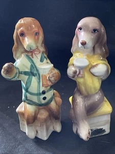 Vintage Enesco Bar Hound Salz & Pfeffer Set - Ivan & Trixie - selten - Bild 1 von 7