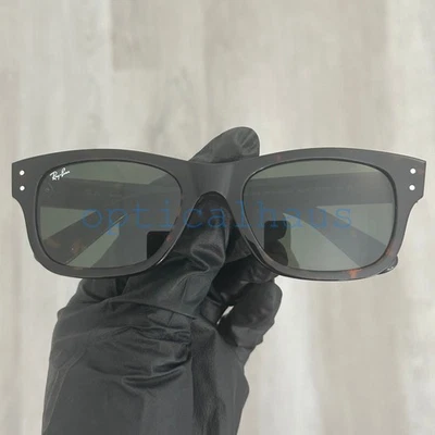 Gafas de sol Ray-Ban Mr Burbank RB2283 902/31 55-20 Havana G-15 lentes de cristal verde Foto 1 de 4