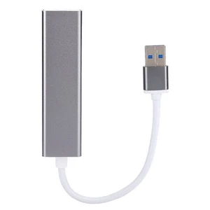 DM HE83 Wired Networking Card 100M USB 3.0 HUB Adapter USB To RJ45 NEW - Afbeelding 1 van 9