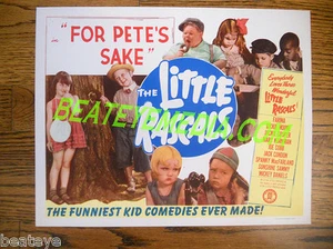 LITTLE RASCALS TITLE CARD-ORIGINAL-OUR GANG-COMEDY-MOVIE POSTERS-TV-LOBBY CARDS - Picture 1 of 1