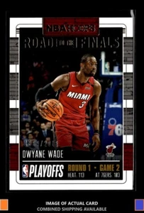 2018-19 Hoops #9 Dwyane Wade Road to the Finals #/2018 Miami Heat - Picture 1 of 2