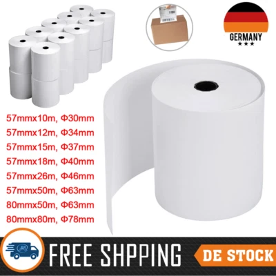 10-100 Rollen Thermorollen Bonrollen Kassenrollen Waagenrollen EC Normalpapier - Bild 1 von 4